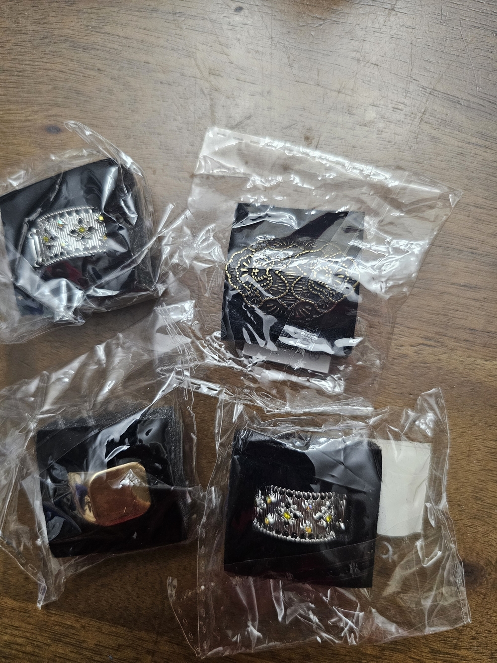 Paparazzi Assorted Ring Set - Black and Gold Accents